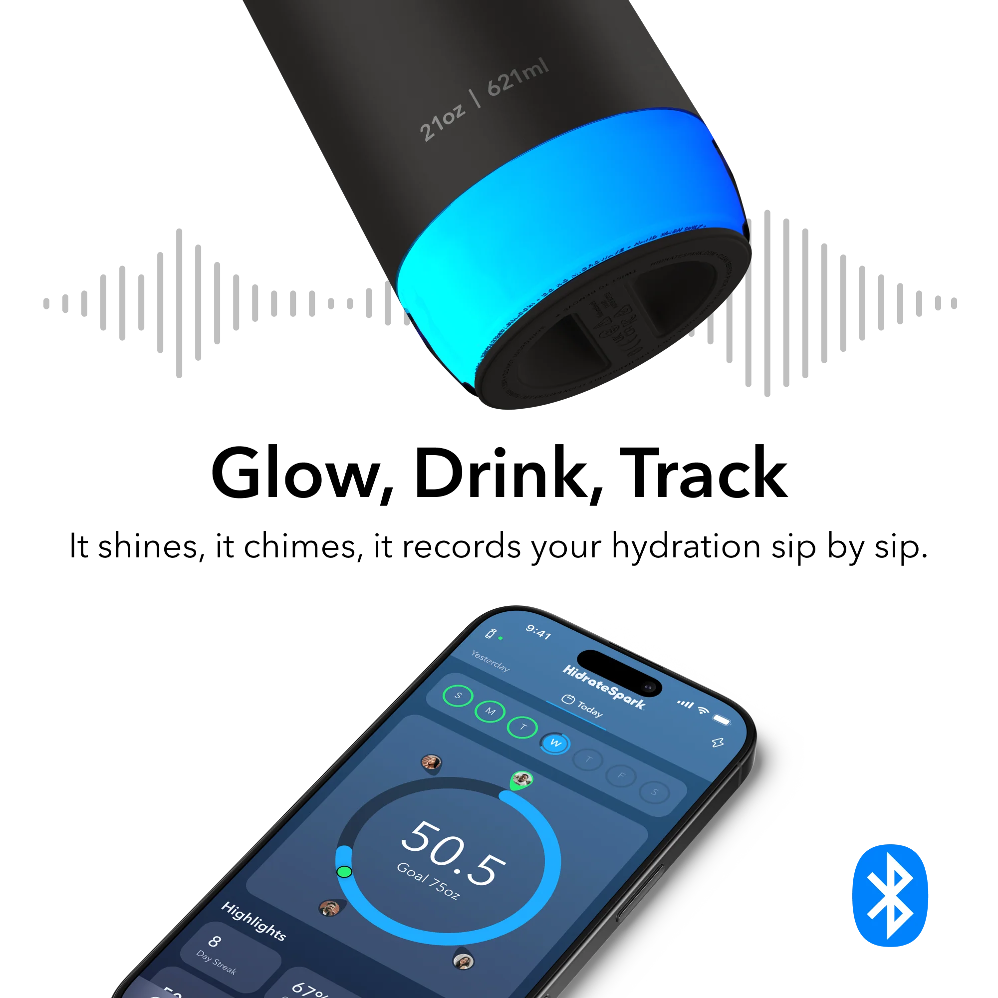 21 oz HidrateSpark PRO 2 - Image 5